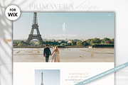 Wix Photography Website Template, a Wix Template by Primavera Studio Design (Thumbnail 2 of 8)