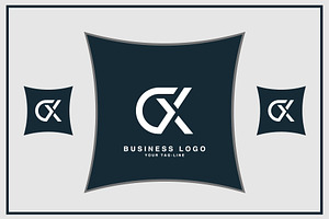 Alphabet Letters Icon Logo CX or XC