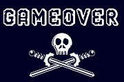 GAMEOVER_font, a Font by NicklancerShop (Thumbnail 1 of 3)