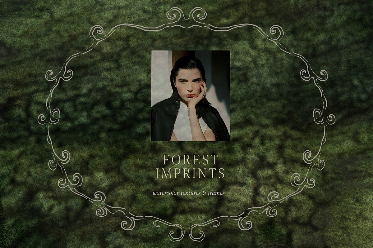 Forest Imprint Botanical backgrounds, a Background Graphic by Yuliya Derbisheva (Photo 5 of 11)