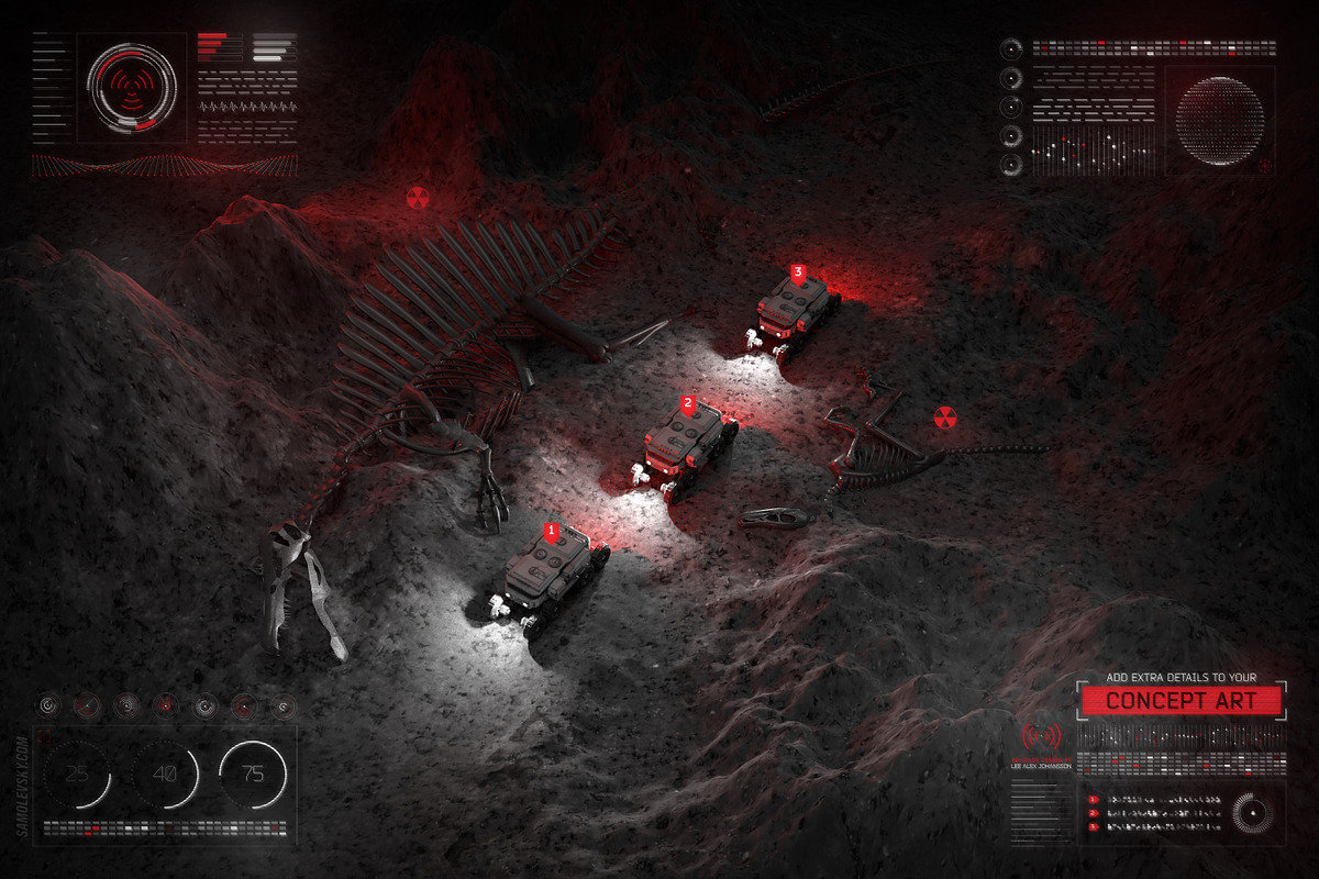 Futuristic UI - 200 Design Elements, an Object Graphic by Samolevsky (Photo 6 of 17)