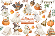 Halloween Goose Clipart, an Animal Illustration by MockupWizard (Thumbnail 1 of 5)