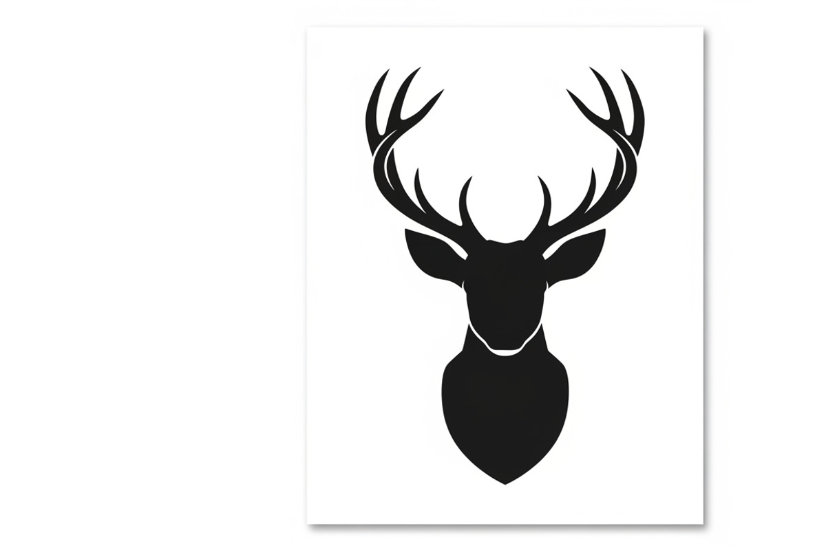 deer head wall mount silhouette, an Illustration by Amazin_art (Photo 27 of 51)