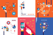 40 shopping infographic banner set, a Work Illustration by Anttoniu (Thumbnail 4 of 4)