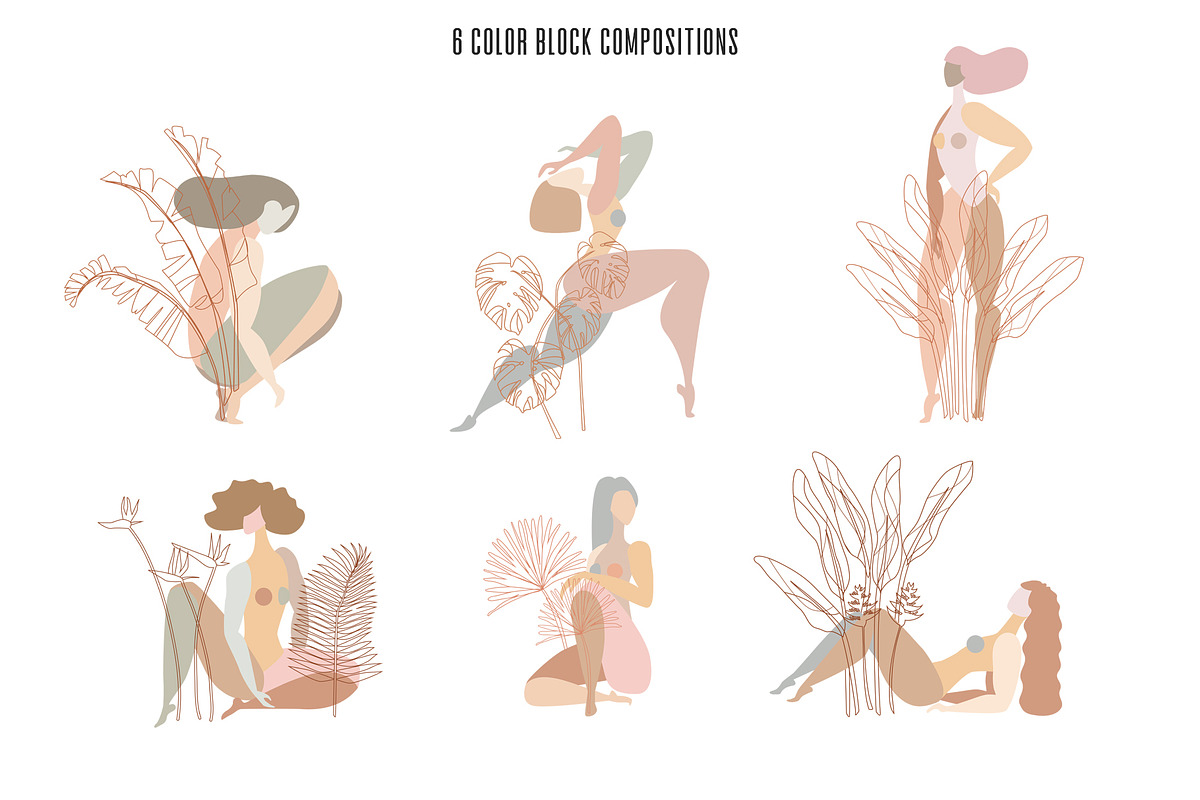 Jungle Girls feminine collection, a Graphic by dasha mo (Photo 5 of 8)