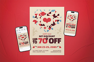 Happy Sale Flyer Set, a Flyer Template by The Good Store