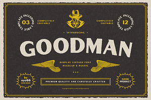 Goodman - Retro Vintage Typeface