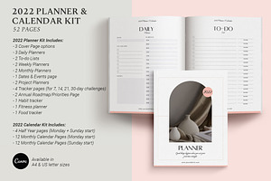 Canva Planner & 2022 Calendar Kit V3