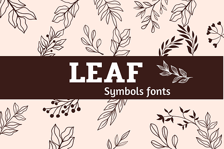 Leaf, a Symbol Font by Sirinart