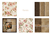 16 vintage floral textures, a Texture Illustration by pictures for you (Thumbnail 5 of 6)
