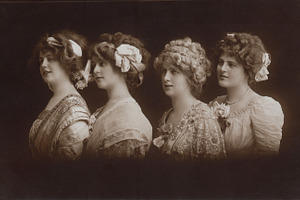 vtg greetings, 4 young women, part 2