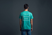 T-Shirt Mockup - Teal Edition, a Shirt Mockup by ForhadGFX (Thumbnail 4 of 12)