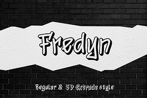 Fredyn - Handwritten Graffiti Font