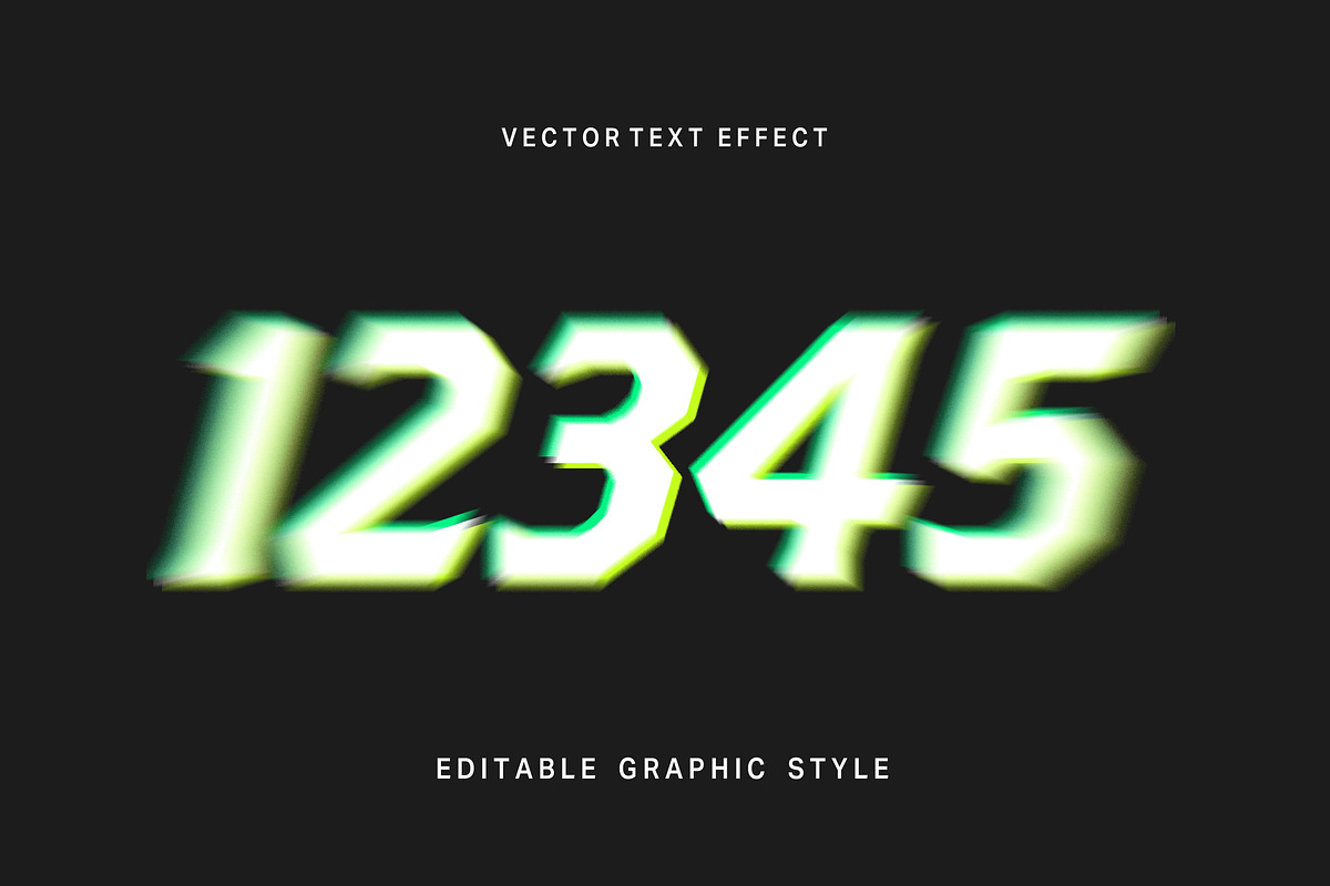 Glitch Blur Text Effect preview 2