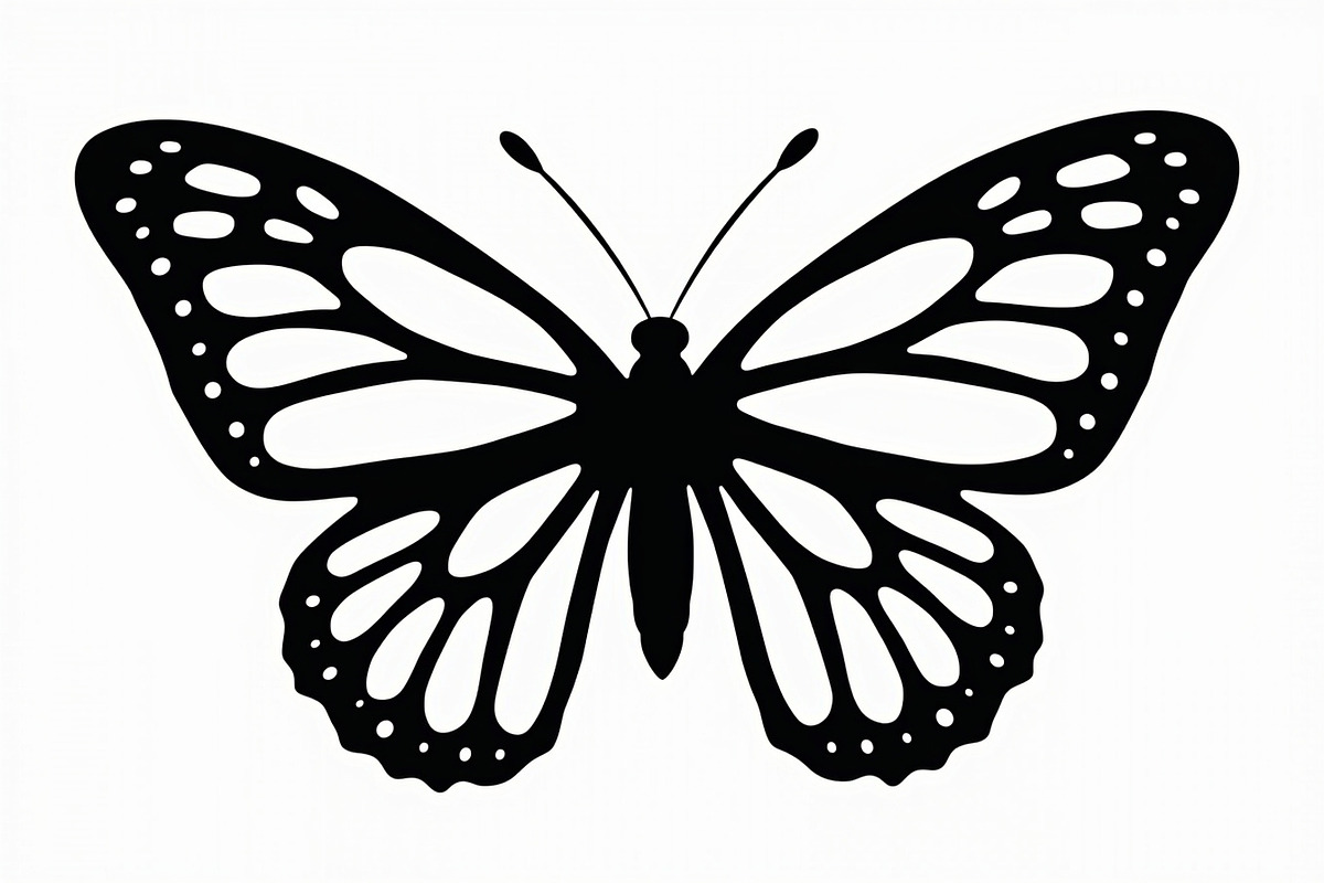 butterfly laser cut design, an Illustration by BIPLOB EXPERT (Photo 10 of 13)
