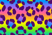 Rainbow Cheetah Pattern, a Pattern Graphic by MISS CHATZ (Thumbnail 3 of 3)