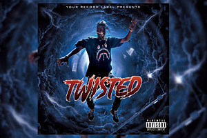 Twisted Mixtape CD Cover Template