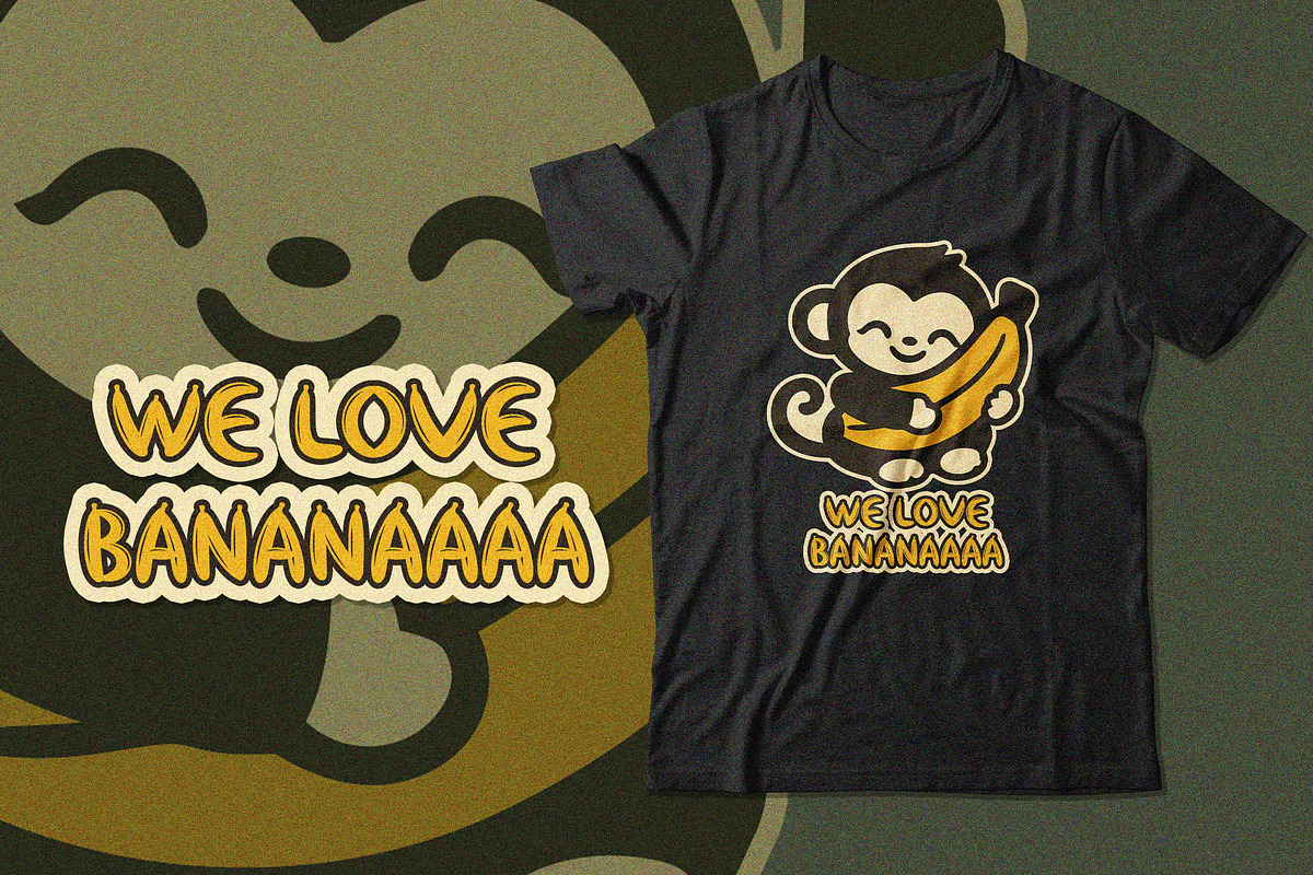 Banacake – Playful Banana Font, a Handwritten Font by NTC Graphic (Photo 4 of 9)