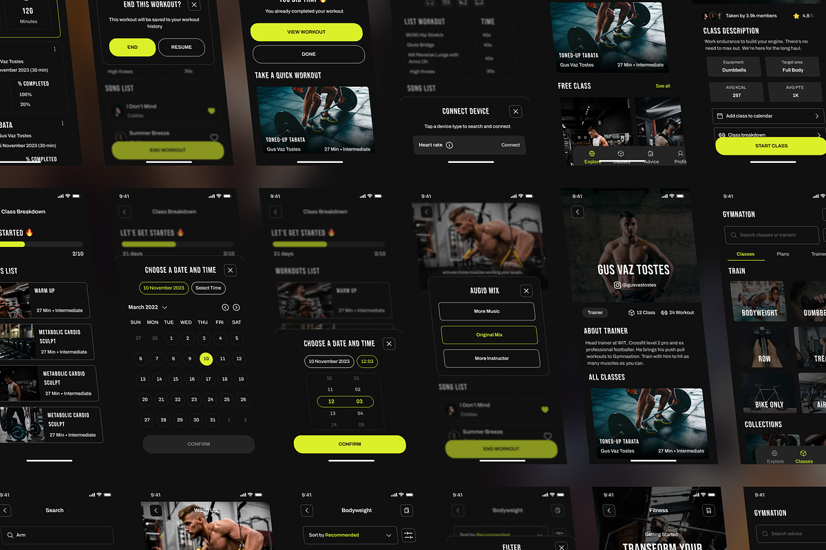 Gymnation - Gym App UI Kit, an App Template by Eureka Supply (Photo 6 of 7)