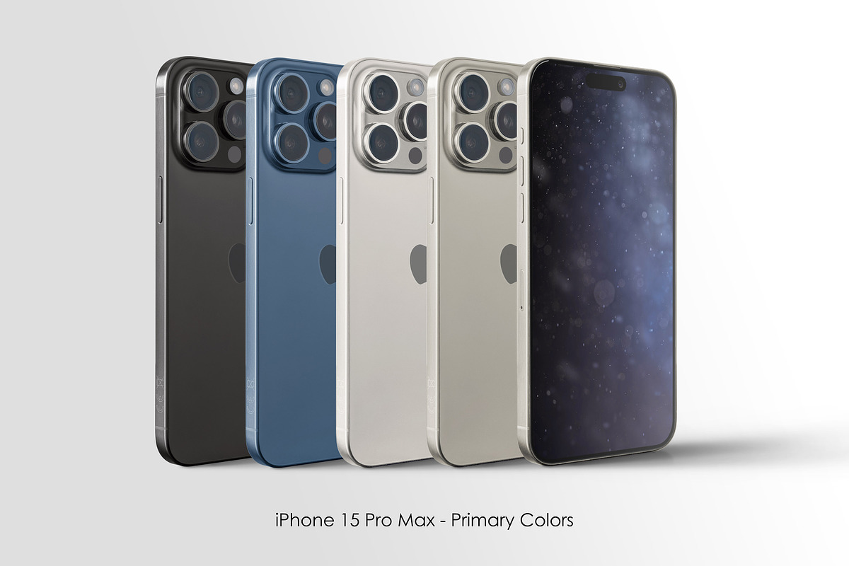 iPhone 15 Pro Max Mockup 6K, an iPhone Mockup by Zabiegala MP (Photo 3 of 24)