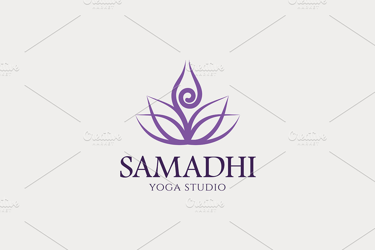 Samadhi Yoga Studio Logo, a Branding & Logo Template by tetiana.svirska (Photo 1 of 3)