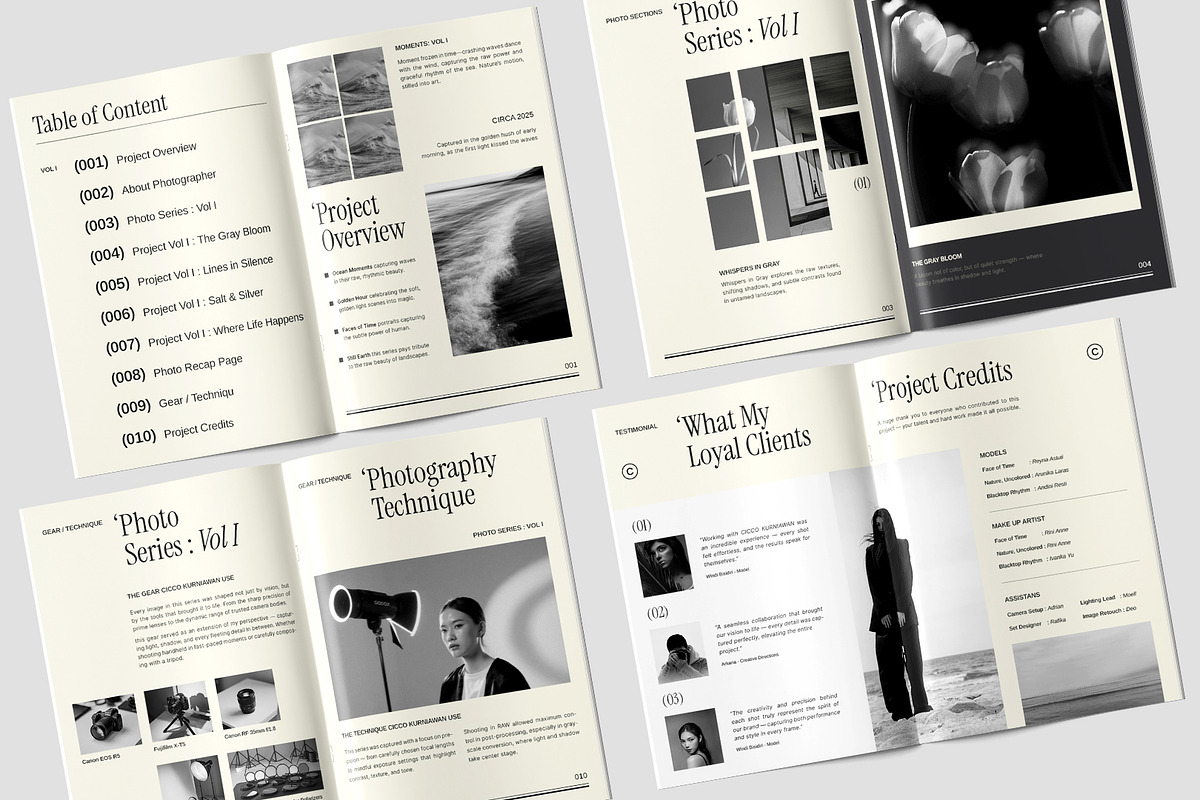 Project Photography Look Book, a Brochure Template by TMint Play (Photo 2 of 8)