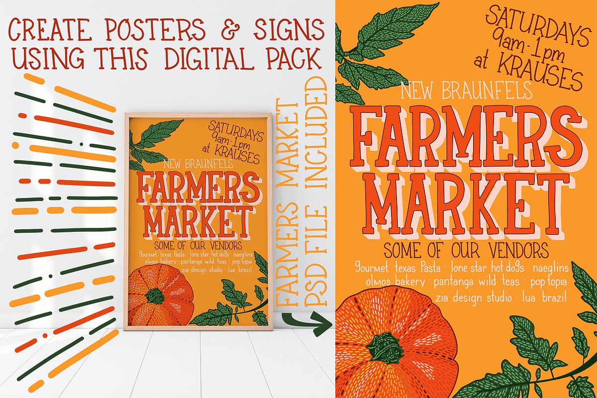 Veggie Digital Pack, a Food Illustration by Si Design Loft (Photo 4 of 5)