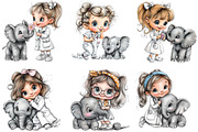 Veterinarian girl clipart, an Illustration by DreamArtGraphic (Thumbnail 7 of 9)