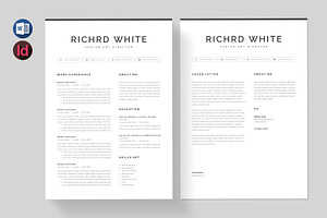 Clean Resume / CV | Word, a Stationery Template by HiveArts
