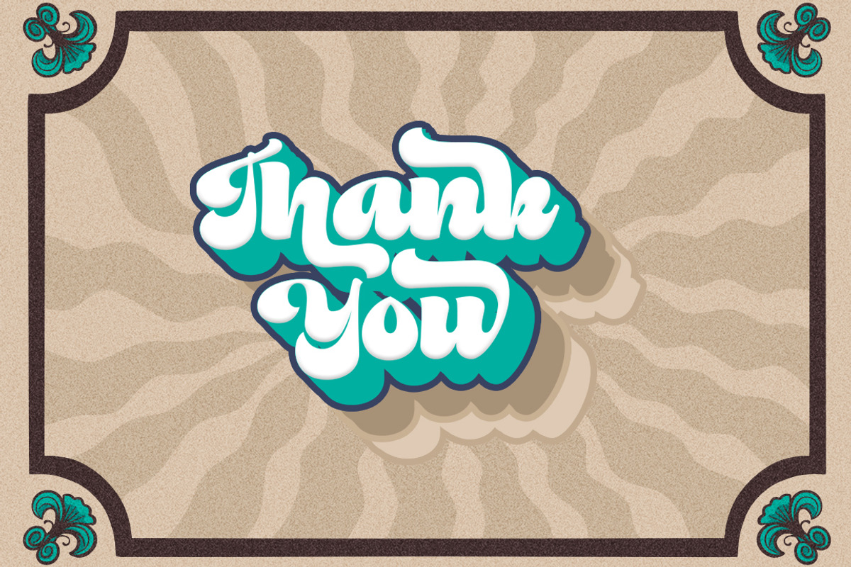 Vintage Retro Font - Radhen, a Script Font by Letter Fresh (Photo 8 of 9)