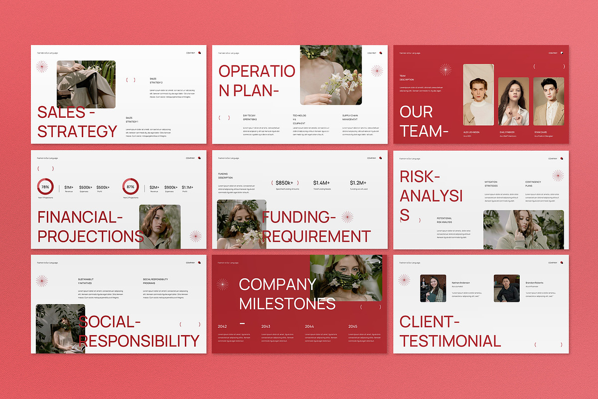Fashion Agency Proposal Presentation, a Presentation Template by graphicook (Photo 2 of 4)