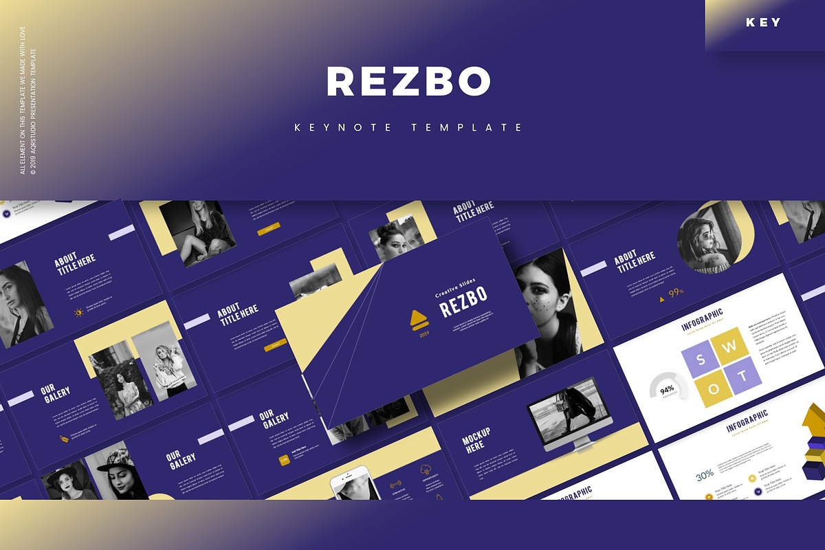 Rezbo - Keynote Template, a Presentation Template by AQR Studio