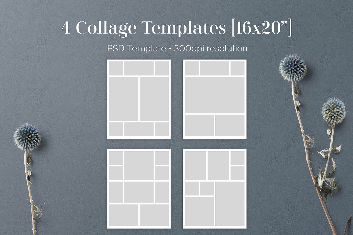 16x20 Collage Board Template PSD, a Templates & Theme by Paperweight Memories (Photo 1 of 4)