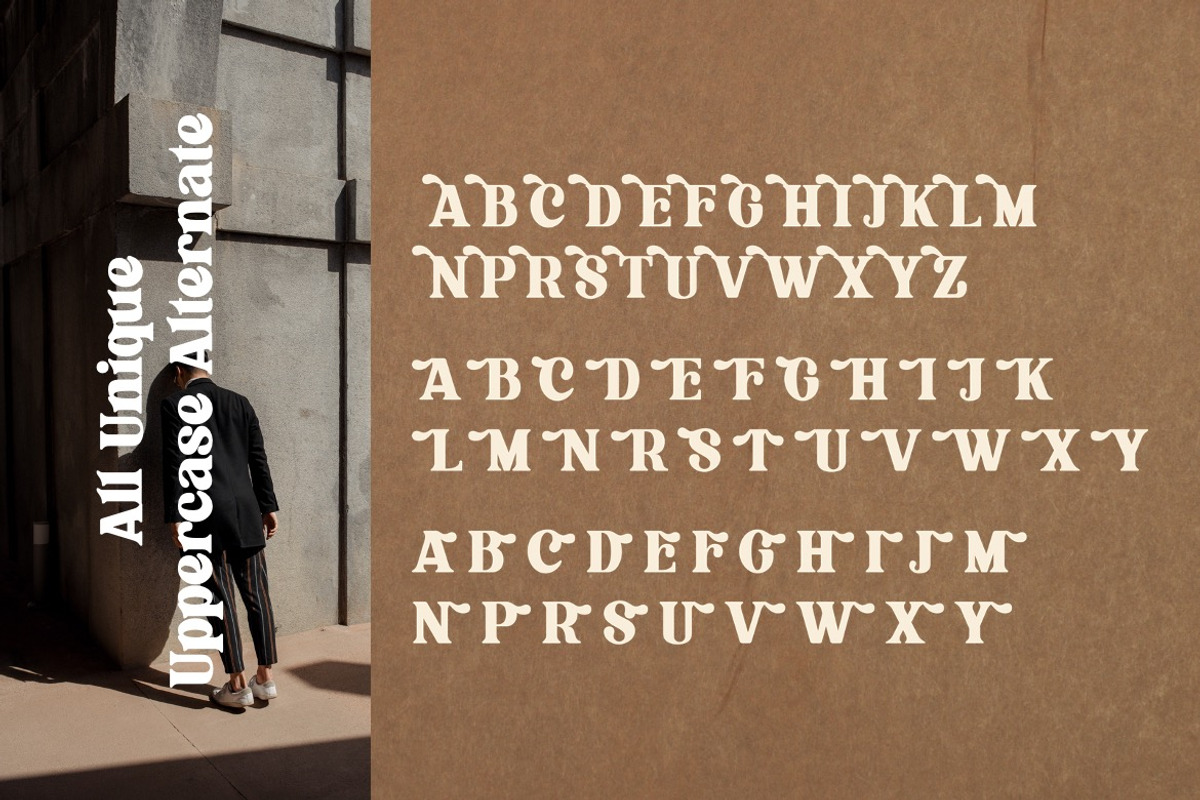 Flagfies - Modern Retro Font, a Serif Font by Dhabee (Photo 4 of 15)