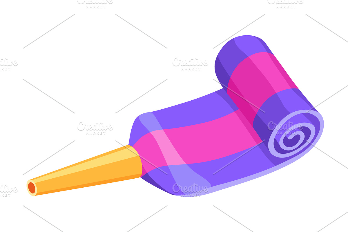 Party blower or noise maker, an Object Illustration by Things for designers