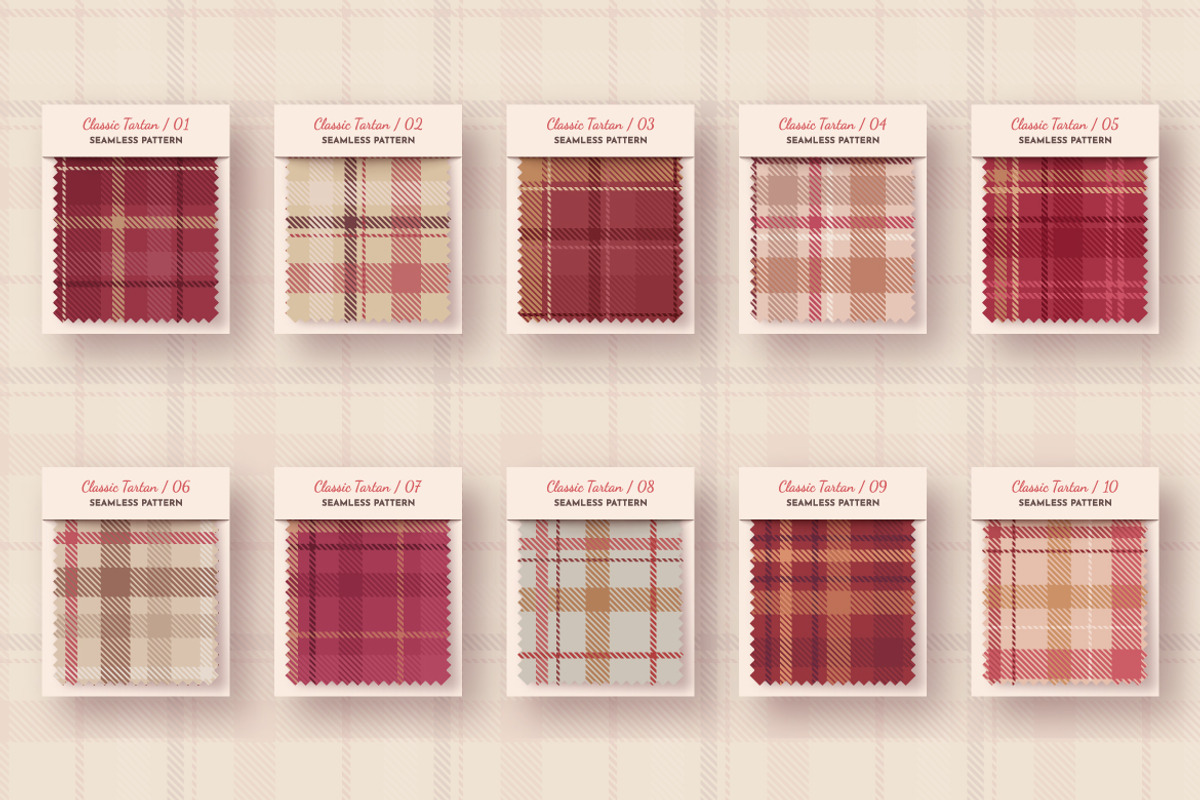 10 Seamless Classic Tartan Patterns, a Pattern Graphic by rwgusev (Photo 5 of 9)