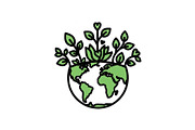 Eco Earth Care Vector Icon Bundle, an Illustration by Designs_River (Thumbnail 30 of 51)