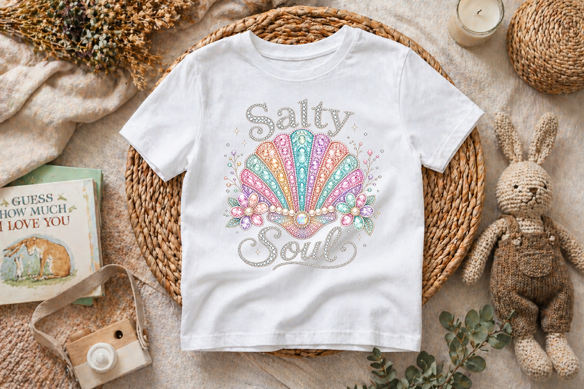 Seashell Rhinestone Summer PNG, an Illustration by Pixels.Craft (Photo 7 of 8)