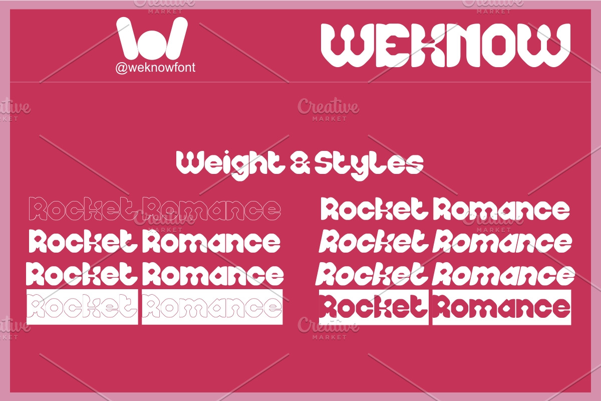 Rocket Romance font, a Blackletter Font by weknow (Photo 7 of 8)
