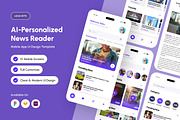 Headli.Ai – Smart AI News App, an App Template by productype1 (Thumbnail 1 of 5)