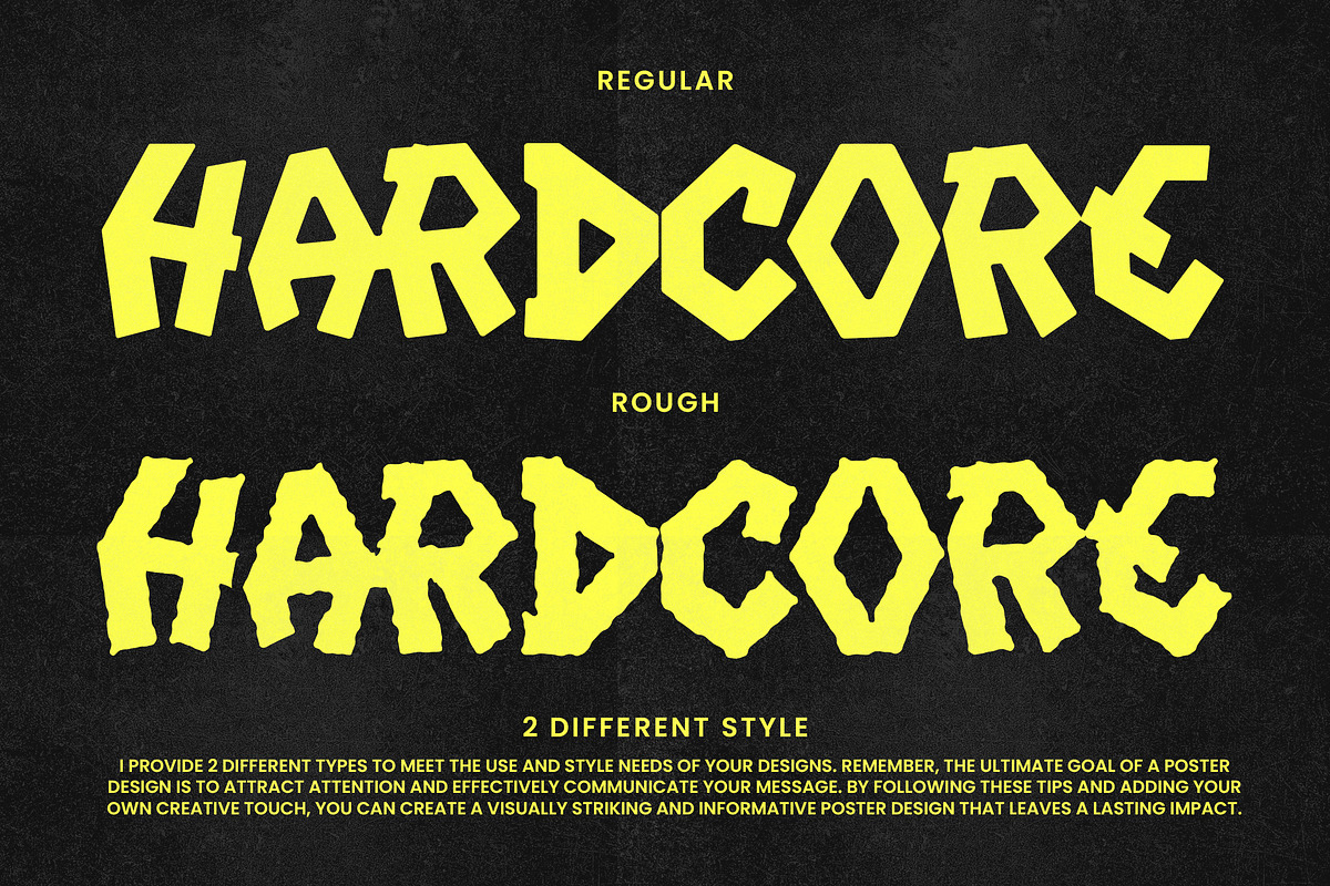Hardsick - Display Typeface, a Symbol Font by Dryy.type (Photo 6 of 9)
