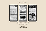 35 Illustrator Texture Toolkit, a Brush Add-On by Jenteva Art (Thumbnail 13 of 14)