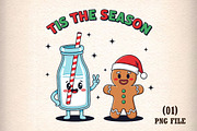Christmas Milk and Cookies PNG, an Illustration by DreamArtGraphic (Thumbnail 1 of 5)