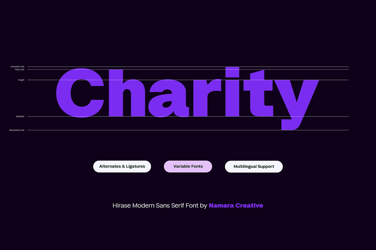 Hirashe - Modern Variable Fonts, a Sans Serif Font by Namara Creative Studio (Photo 3 of 11)