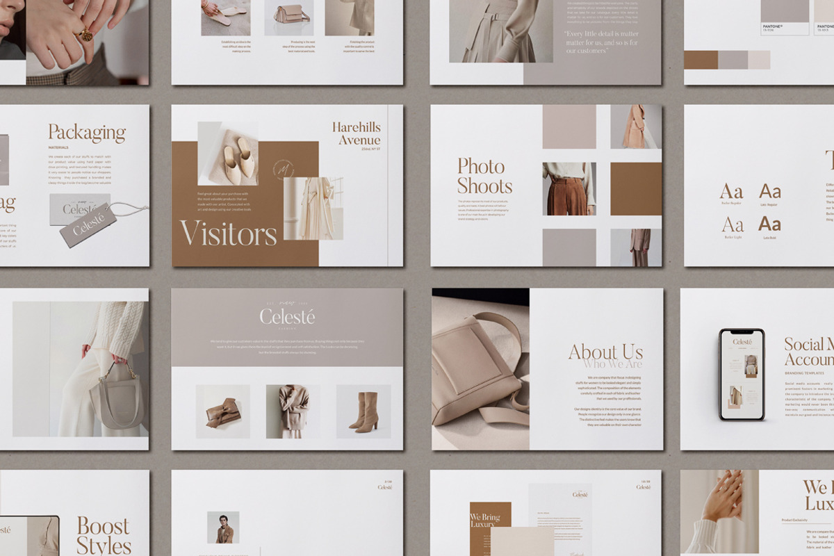 PS & Canva Celeste Brand Guideline, a Magazine Template by Eviory (Photo 5 of 14)