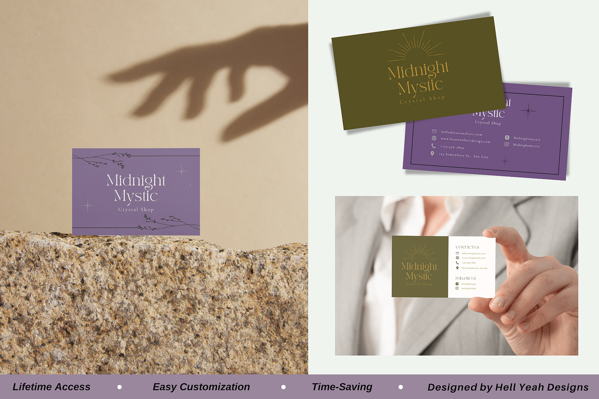 Elegant Business Cards Templates, a Business Card Template by Hell Yeah Designs (Photo 7 of 7)