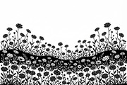 60 Daisy Flower Field Silhouette, a Seasonal Illustration by Amazin_art (Thumbnail 19 of 28)