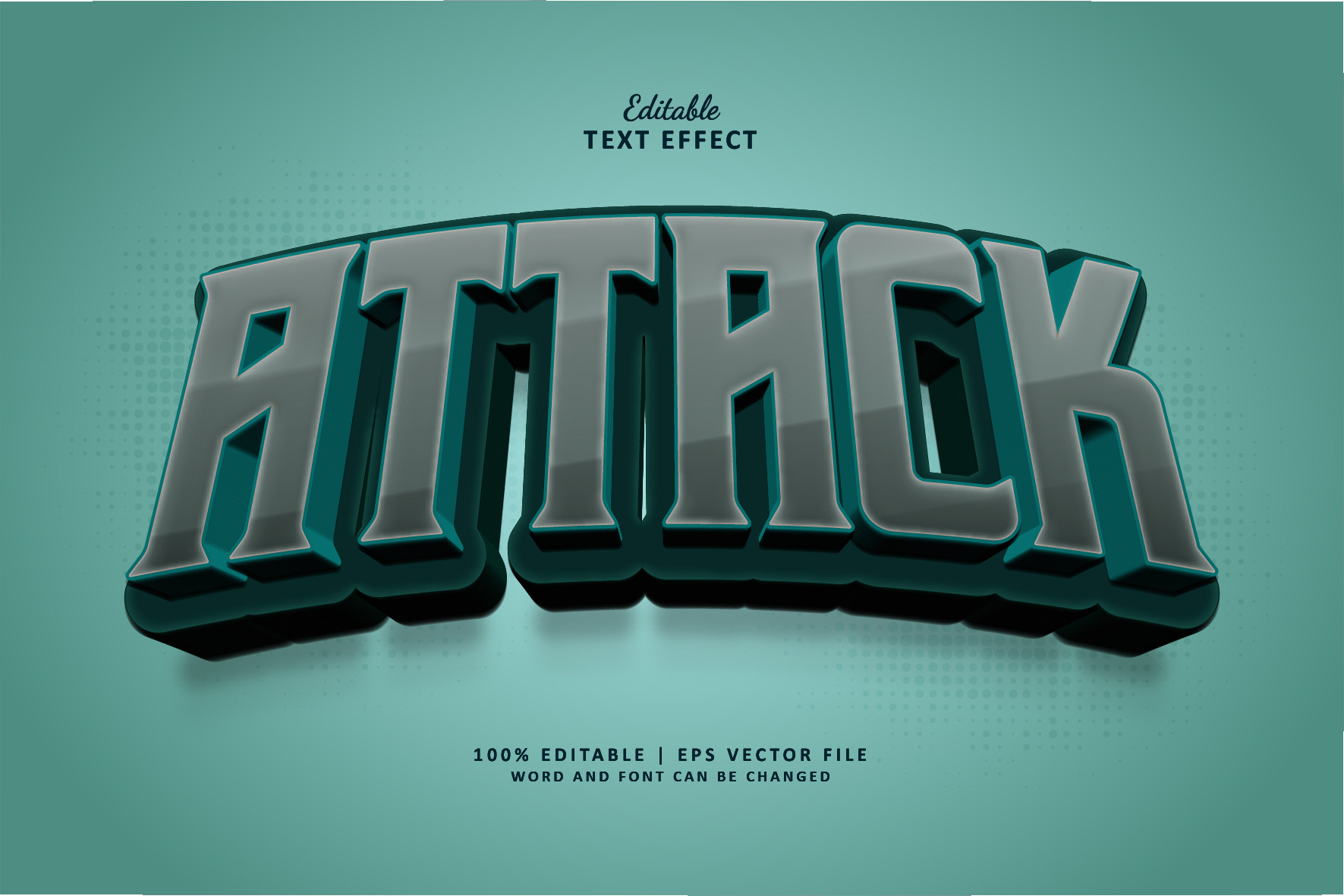 Text Effect Attack Logo Game Esport, a Layer Style Add-On by Navy ...