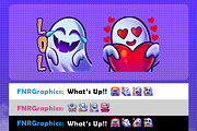 Cute Spooky Ghost Twitch Emotes, an Illustration by FNR Graphics (Thumbnail 5 of 5)
