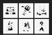 250 Monochrome Illustration Set, a Person Illustration by Vectors Market (Thumbnail 18 of 18)